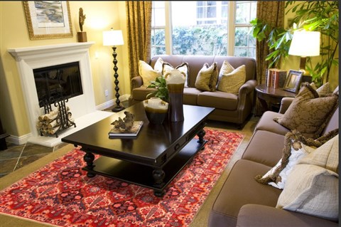 Bakhtiar Red Hand Knotted 70 X 100 Area Rug 100-19302 Image 2