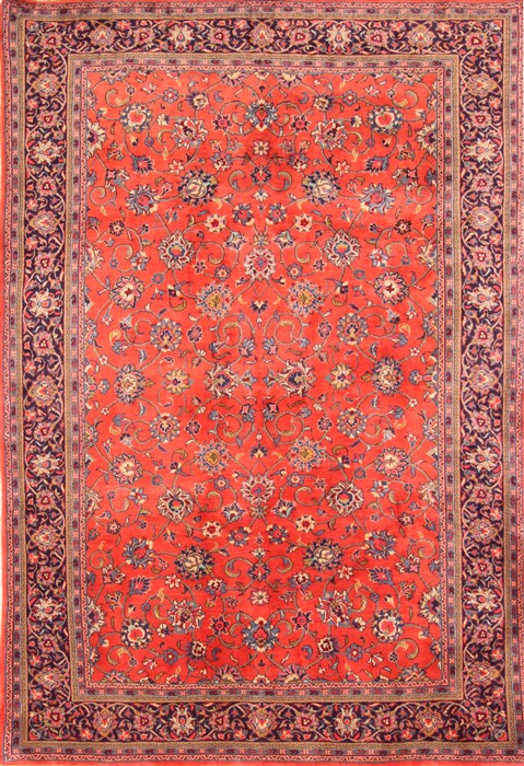 Sarouk Red Hand Knotted 67 X 95  Area Rug 100-19305 Image 0