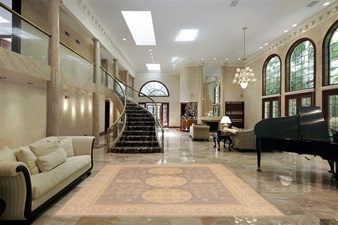 Chobi Grey Hand Knotted 82 X 100 Area Rug 250-19311 Image 1
