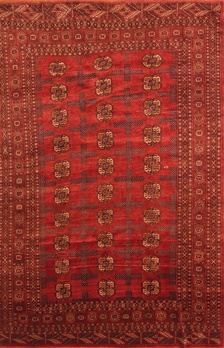 Bokhara Red Hand Knotted 72 X 109  Area Rug 100-19321 Image 0