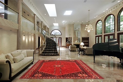 Abadeh Red Hand Knotted 67 X 911 Area Rug 100-19322 Image 1