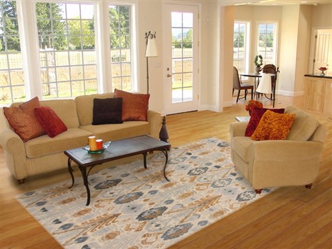 Modern Blue Hand Knotted 711 X 100 Area Rug 250-19331 Image 4