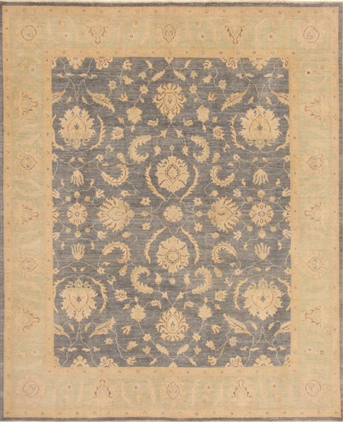 Chobi Blue Hand Knotted 82 X 102 Area Rug 250-19332 Image 0