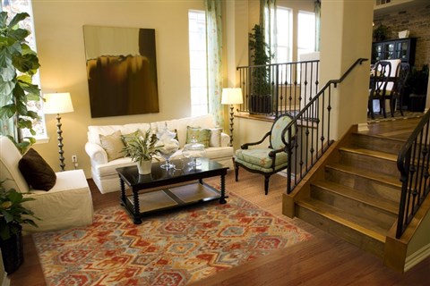 Modern Blue Hand Knotted 78 X 911  Area Rug 250-19336 Image 3