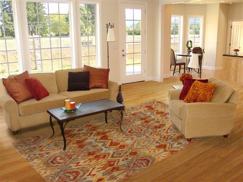 Modern Blue Hand Knotted 78 X 911  Area Rug 250-19336 Image 4