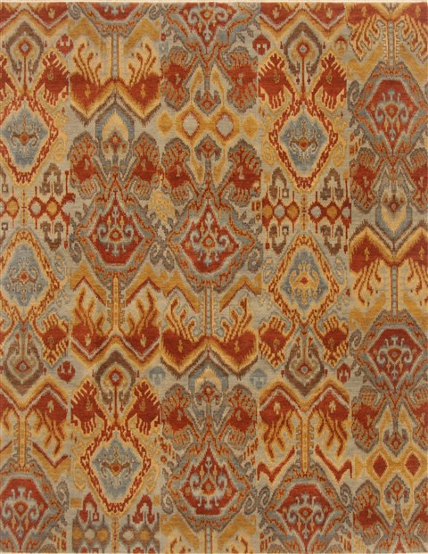 Modern Blue Hand Knotted 78 X 911  Area Rug 250-19336 Image 0