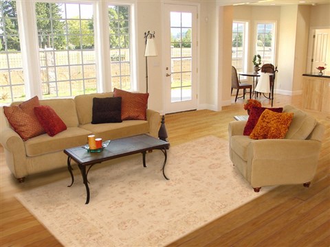 Chobi Beige Hand Knotted 81 X 911 Area Rug 250-19341 Image 4