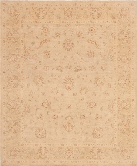 Chobi Beige Hand Knotted 81 X 911 Area Rug 250-19341 Image 0