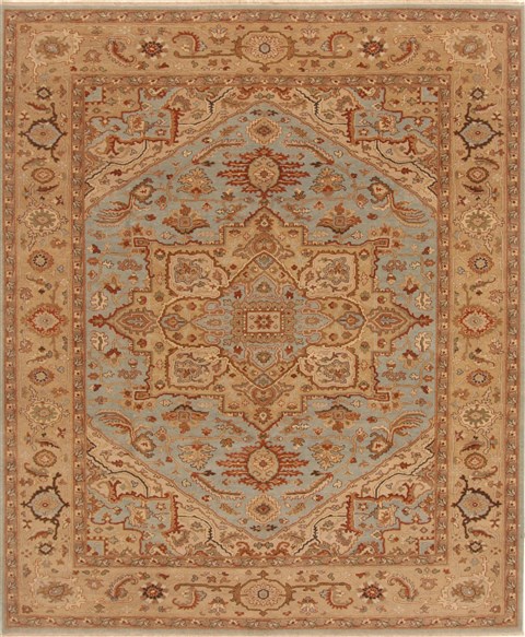 Serapi Blue Hand Knotted 711 X 99 Area Rug 250-19344 Image 0
