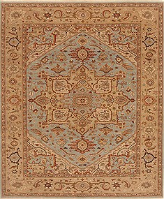 Serapi Blue Hand Knotted 7'11" X 9'9"  Area Rug 250-19344