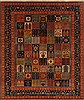 Bakhtiar Red Hand Knotted 80 X 97 Area Rug 250-19361 Thumb 0