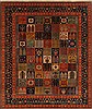 Bakhtiar Red Hand Knotted 80 X 97  Area Rug 250-19361 Thumb 0