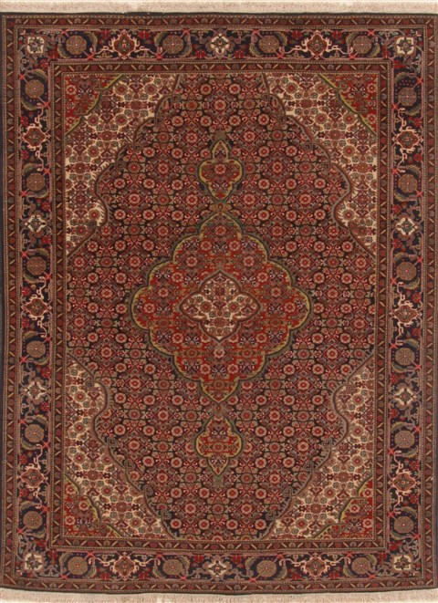 Tabriz Blue Hand Knotted 410 X 65  Area Rug 250-19366 Image 0