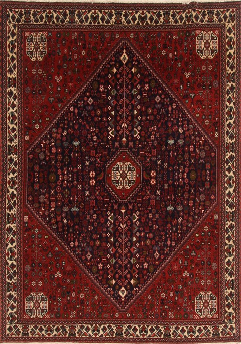 Abadeh Red Hand Knotted 59 X 82  Area Rug 250-19369 Image 0