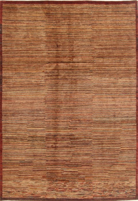 Modern Red Hand Knotted 65 X 97  Area Rug 250-19389 Image 0