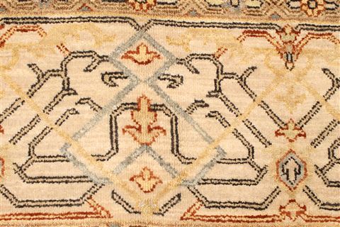 Chobi Blue Hand Knotted 80 X 101 Area Rug 250-19392 Image 12