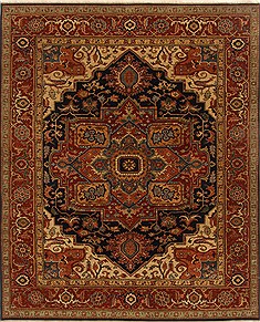 Serapi Orange Hand Knotted 8'0" X 10'0"  Area Rug 250-19393