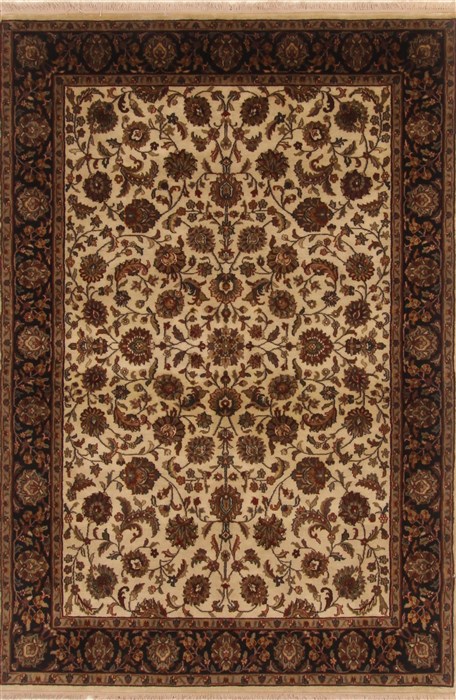 Kashan Black Hand Knotted 411 X 73 Area Rug 250-19411 Image 0