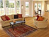 Sarouk Orange Hand Knotted 51 X 73 Area Rug 250-19437 Thumb 5