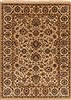 Kashan Beige Hand Knotted 52 X 71  Area Rug 250-19438 Thumb 0