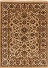 Kashan Beige Hand Knotted 52 X 71 Area Rug 250-19438 Thumb 0