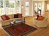 Sarouk Orange Hand Knotted 50 X 69  Area Rug 250-19447 Thumb 5