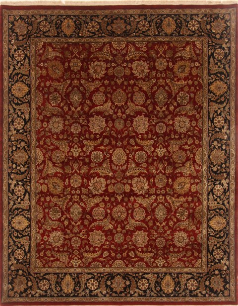 Kashan Red Hand Knotted 80 X 100 Area Rug 250-19472 Image 0