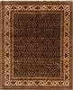 Herati Black Hand Knotted 83 X 101 Area Rug 250-19476 Thumb 0