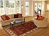Tabriz Red Hand Knotted 82 X 101 Area Rug 250-19480 Thumb 4