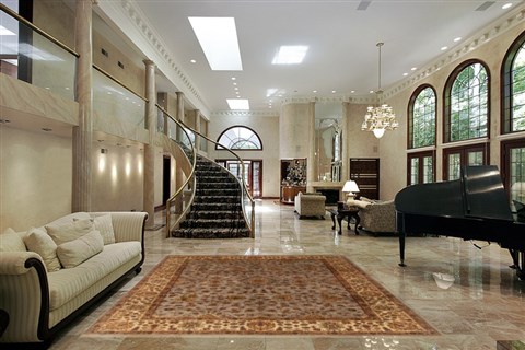 Kashan Blue Hand Knotted 711 X 910  Area Rug 250-19481 Image 1