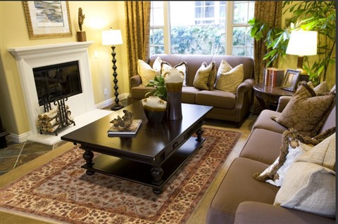 Kashan Blue Hand Knotted 711 X 910  Area Rug 250-19481 Image 2