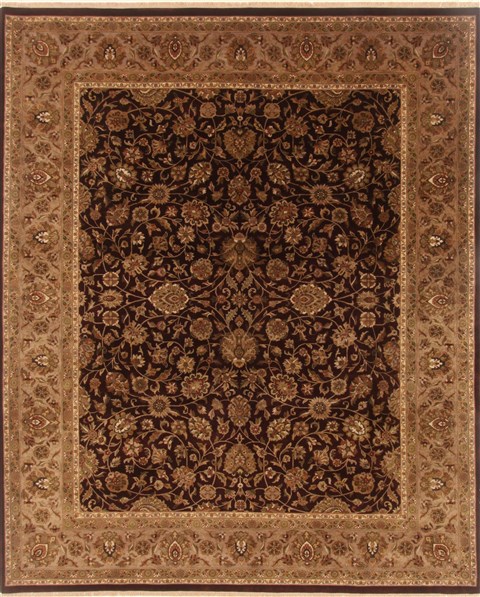 Kashmar Brown Hand Knotted 80 X 911 Area Rug 250-19484 Image 0