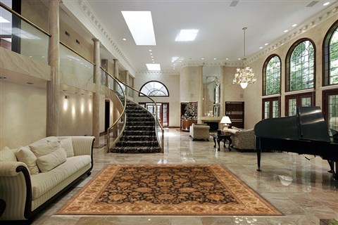 Agra Black Hand Knotted 80 X 103 Area Rug 250-19486 Image 1