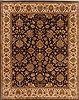 Agra Black Hand Knotted 81 X 105  Area Rug 250-19491 Thumb 0