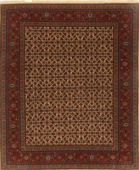 Herati Beige Hand Knotted 80 X 910 Area Rug 250-19495 Image 0