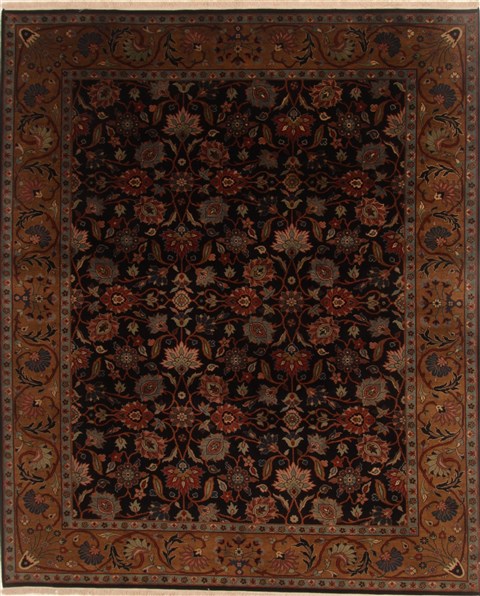 Kashmar Black Hand Knotted 711 X 99 Area Rug 250-19498 Image 0