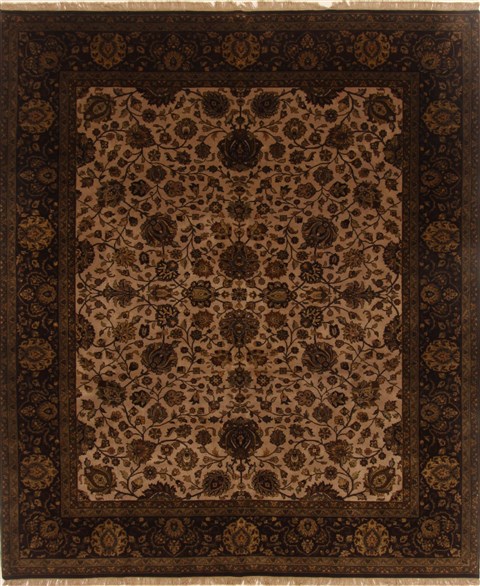 Kashmar Brown Hand Knotted 80 X 911 Area Rug 250-19502 Image 0