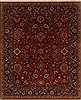 Isfahan Red Hand Knotted 82 X 100 Area Rug 250-19504 Thumb 0