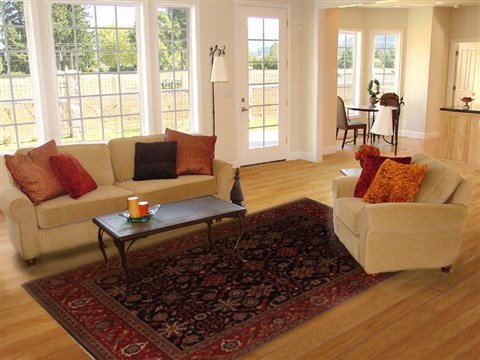 Tabriz Black Hand Knotted 80 X 99 Area Rug 250-19506 Image 4