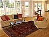 Sarouk Red Hand Knotted 711 X 100 Area Rug 250-19507 Thumb 4