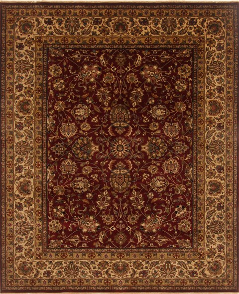 Kashan Red Hand Knotted 80 X 100  Area Rug 250-19508 Image 0