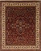 Sarouk Red Hand Knotted 81 X 100  Area Rug 250-19509 Thumb 0