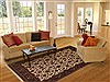 Kashmar Beige Hand Knotted 80 X 99 Area Rug 250-19511 Thumb 4