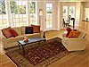 Kashan Red Hand Knotted 80 X 100 Area Rug 250-19513 Thumb 4