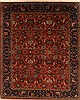 Kashan Red Hand Knotted 711 X 911 Area Rug 250-19514 Thumb 0