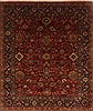 Sarouk Red Hand Knotted 81 X 97  Area Rug 250-19517 Thumb 0