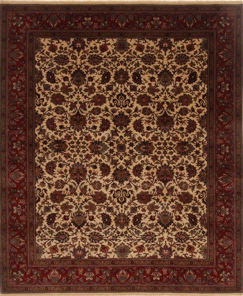 Kashmar Beige Hand Knotted 82 X 911 Area Rug 250-19518 Image 0