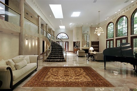 Kashan Beige Hand Knotted 80 X 100  Area Rug 250-19519 Image 1