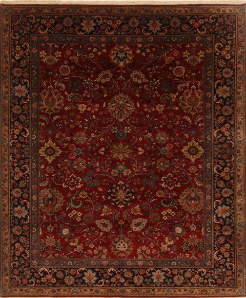 Sarouk Red Hand Knotted 81 X 910 Area Rug 250-19523 Image 0