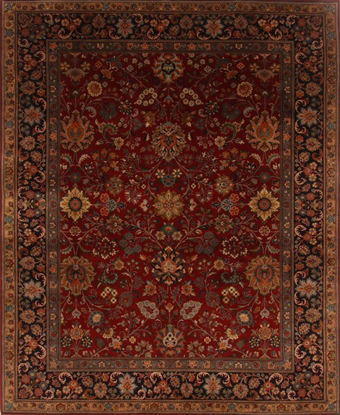 Sarouk Red Hand Knotted 710 X 99 Area Rug 250-19524 Image 0